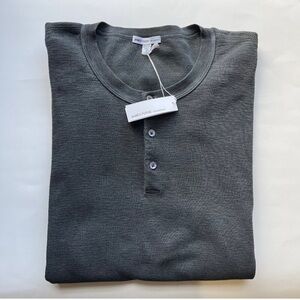 James Perse Long Sleeve Henley Men's Size 5/XXL
